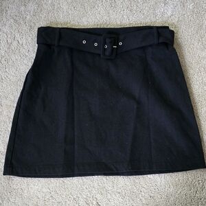 Nine West Black Mini Skirt with Belt